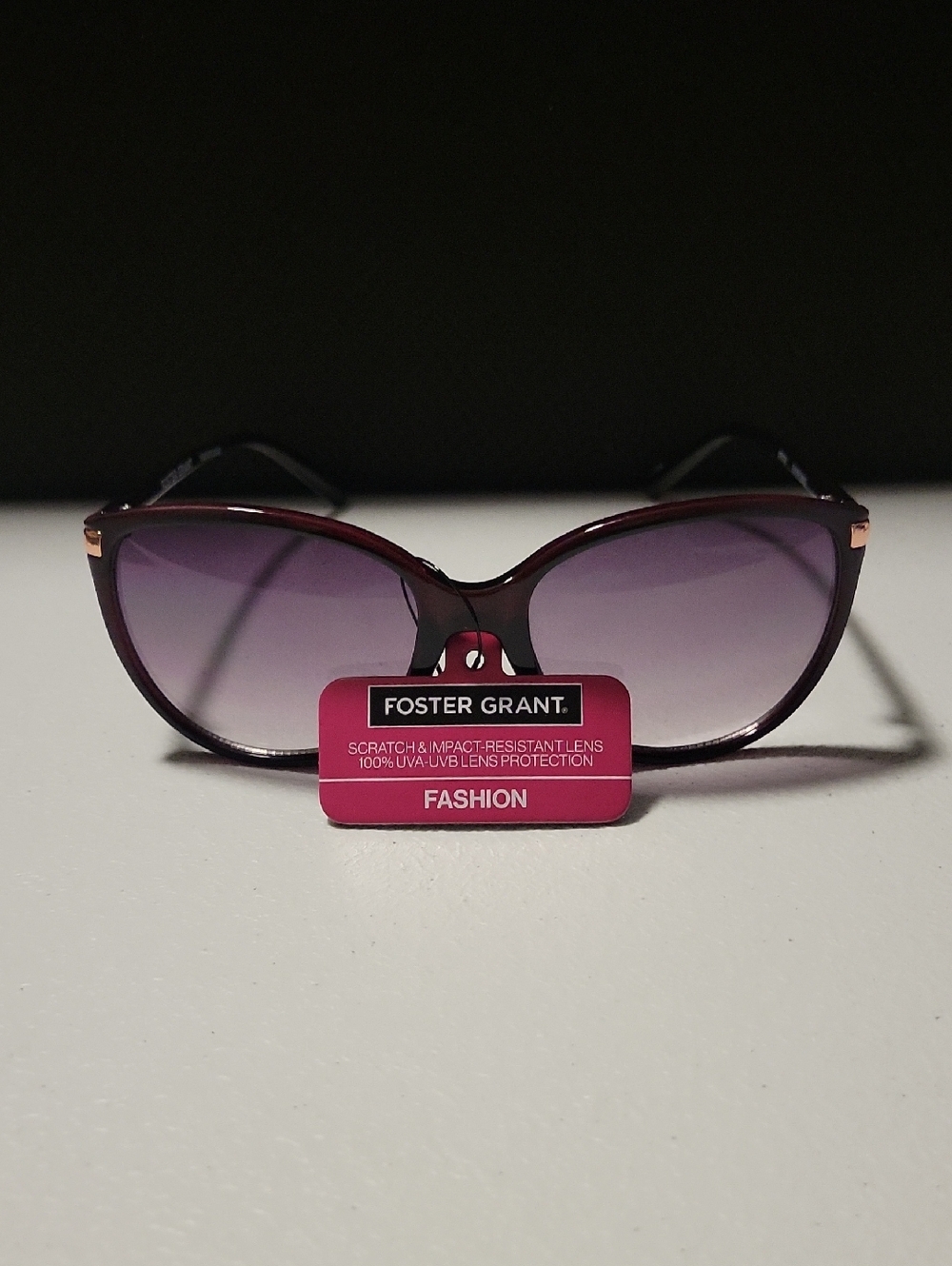 Foster Grant Purple Gradient Cat-Eye Sunglasses